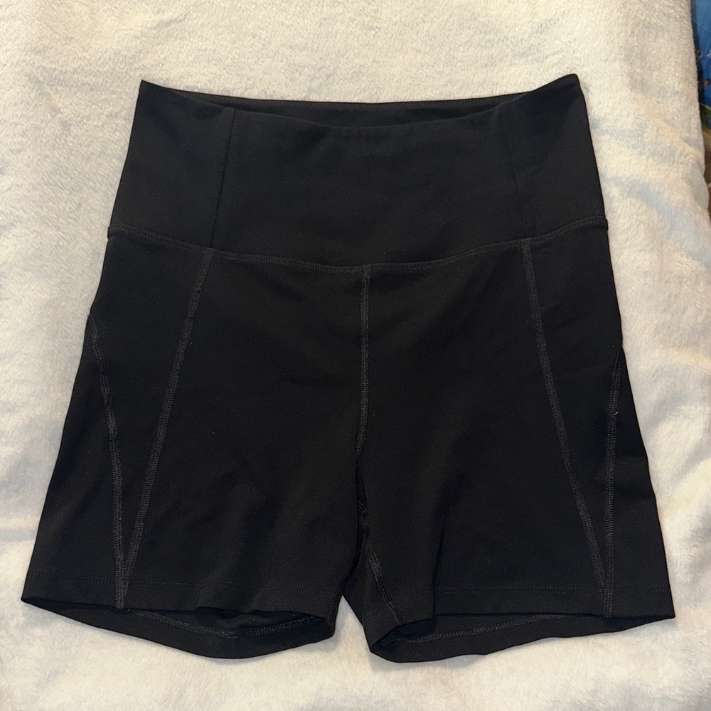 Girlfriend Collective Black Bike Shorts